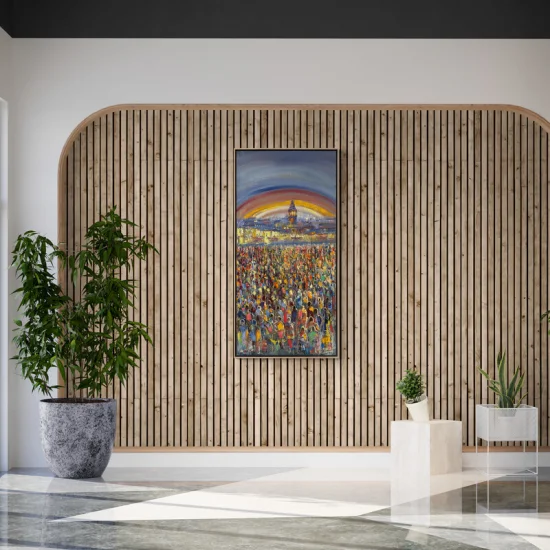 Kalabalık Yağlı Boya Tablosu