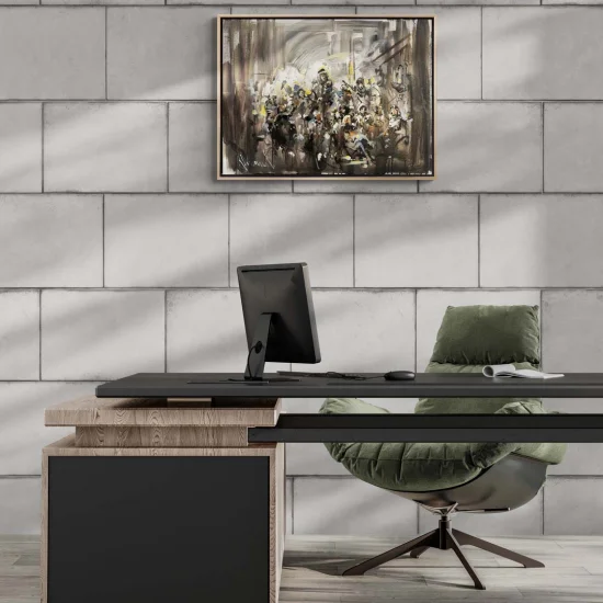 Kaosun Yankıları Yağlı Boya Tablosu