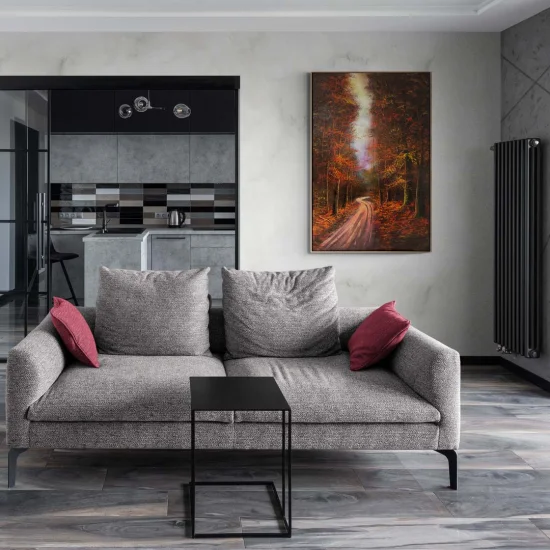 Sonbahar Yolları Yağlı Boya Tablosu