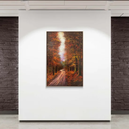 Sonbahar Yolları Yağlı Boya Tablosu