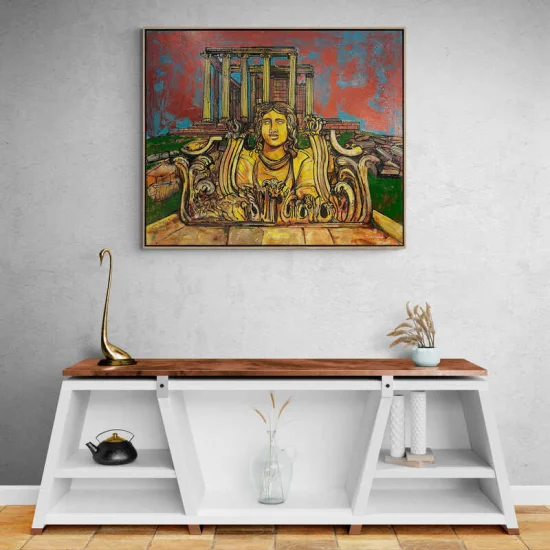 Aizanoi Antik Kenti Yağlı Boya Tablosu