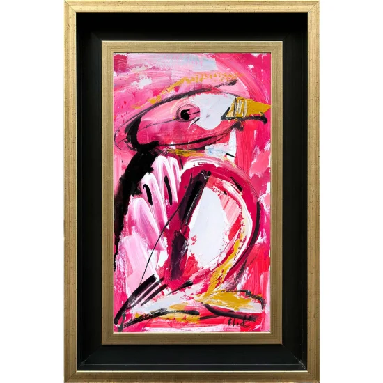 Colorful Birds Oil Painting