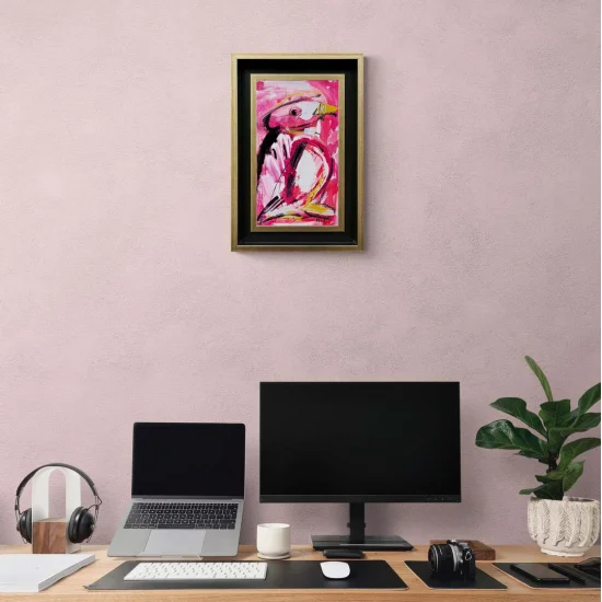 Colorful Birds Oil Painting