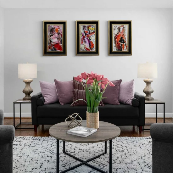 Çizgilerin Kadını Yağlı Boya Tablosu