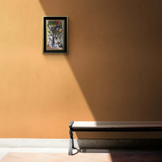 Ağacın Güvercinleri Yağlı Boya Tablosu