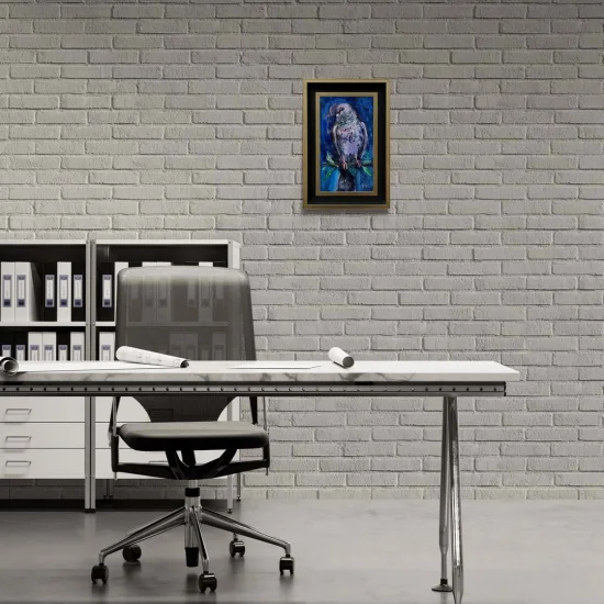 Daldaki Güvercin Yağlı Boya Tablosu