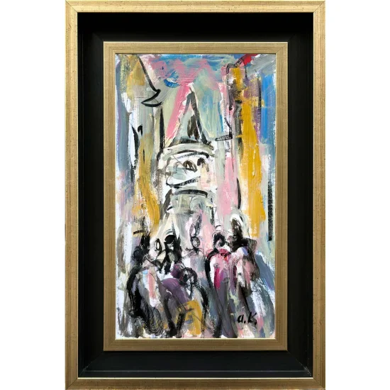 Galata Tower Oil Painting