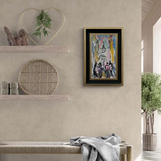 Galata Tower Oil Painting