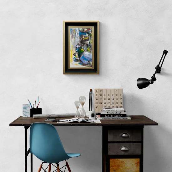 Güvercin Dokunuşu Yağlı Boya Tablosu