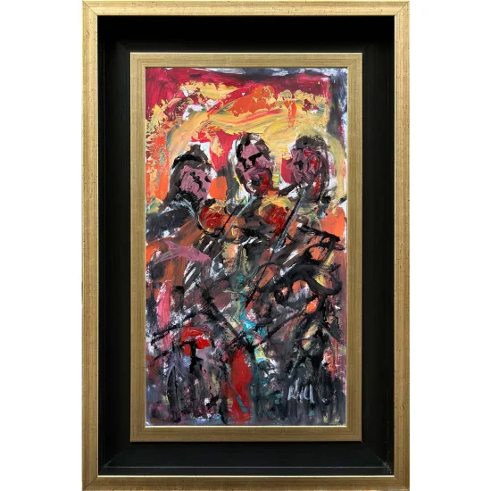 Violin Time Oil Painting