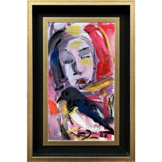 Woman On The Trail Of The Bird Oil Painting