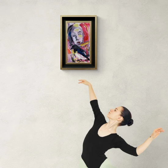 Woman On The Trail Of The Bird Oil Painting