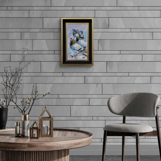 Güvercinlerin İncelikleri Yağlı Boya Tablosu