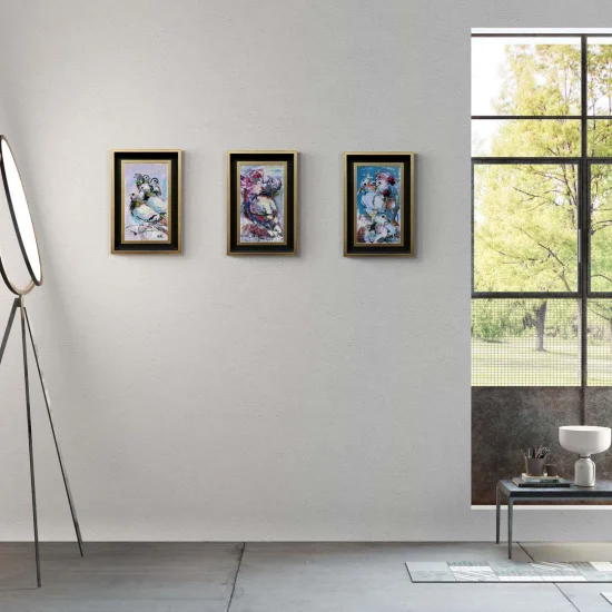 Güvercinlerin İncelikleri Yağlı Boya Tablosu