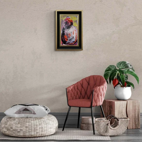 Human In Time Oil Painting