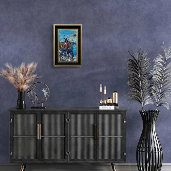 Ortaköyde Bir Gün Yağlı Boya Tablosu