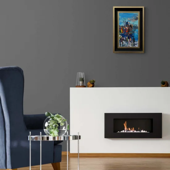 Ortaköyde Bir Gün Yağlı Boya Tablosu