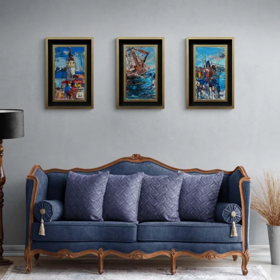 Ortaköyde Bir Gün Yağlı Boya Tablosu