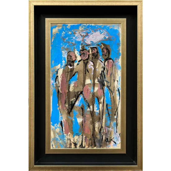 İnsanların İçseli Yağlı Boya Tablosu