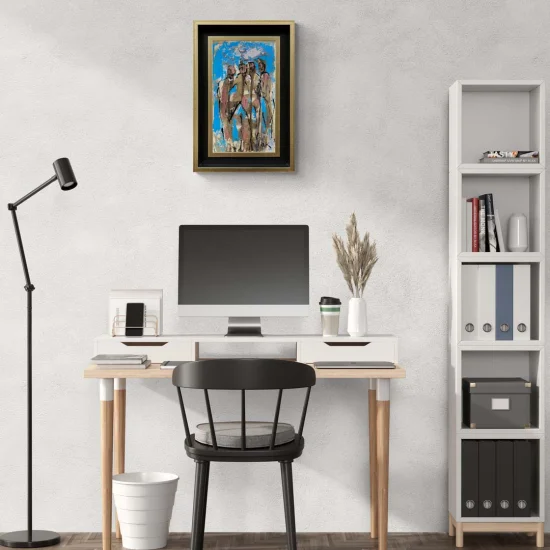 İnsanların İçseli Yağlı Boya Tablosu