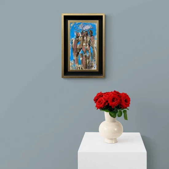 İnsanların İçseli Yağlı Boya Tablosu