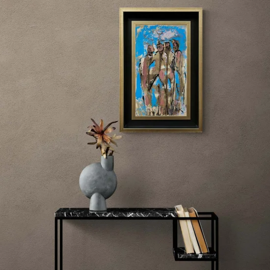 İnsanların İçseli Yağlı Boya Tablosu