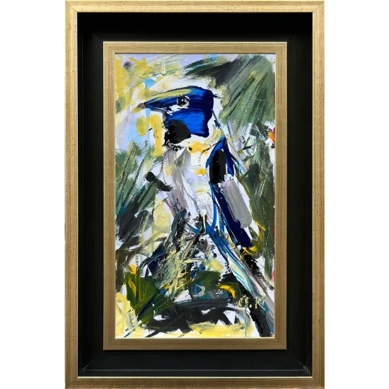 Tropical Bird Oil Painting