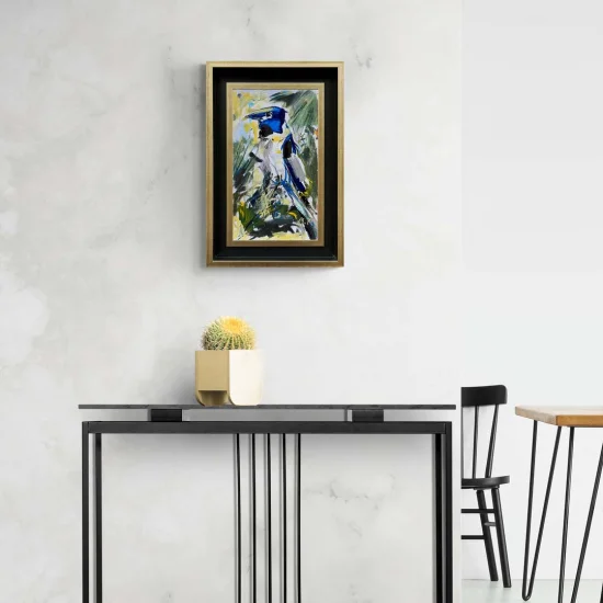 Tropical Bird Oil Painting