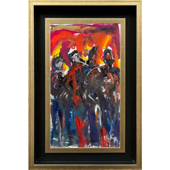 İnsanların İzleri Yağlı Boya Tablosu