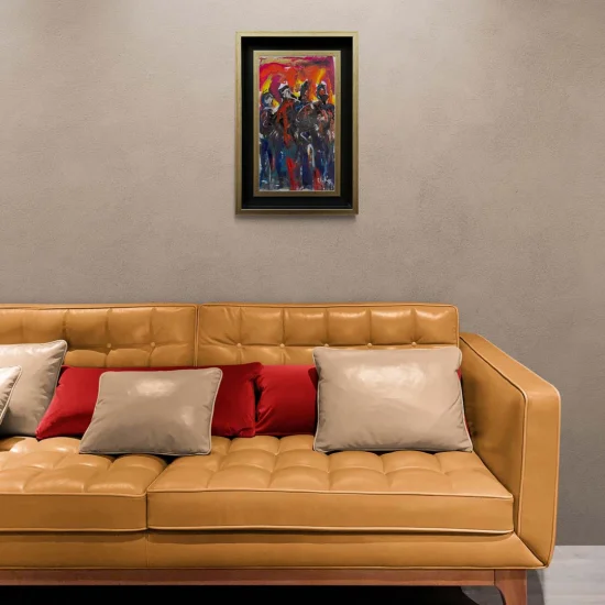 İnsanların İzleri Yağlı Boya Tablosu