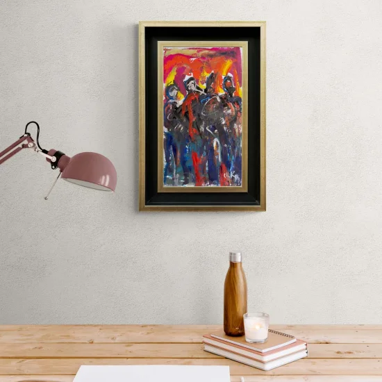 İnsanların İzleri Yağlı Boya Tablosu