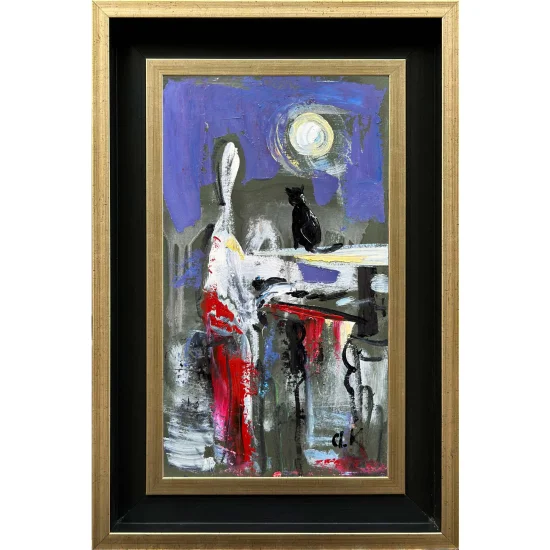 Gecenin Hüzünü Yağlı Boya Tablosu