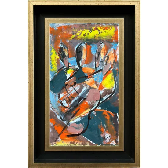 İnsan Formları Yağlı Boya Tablosu