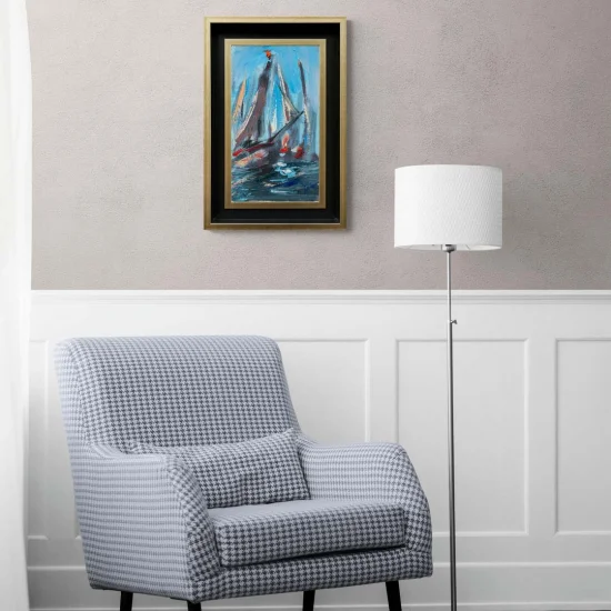 Chasing The Sails Oil Painting