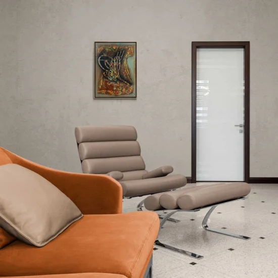 Kaftan Üzerinde Tuğra Yağlı Boya Tablosu