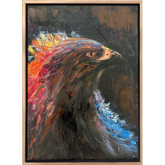 Kartalın Duruşu Yağlı Boya Tablosu