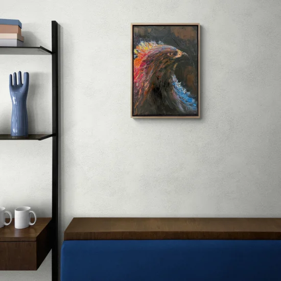 Kartalın Duruşu Yağlı Boya Tablosu