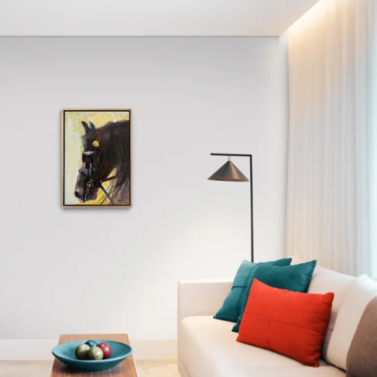 Black Horse Oil Painting