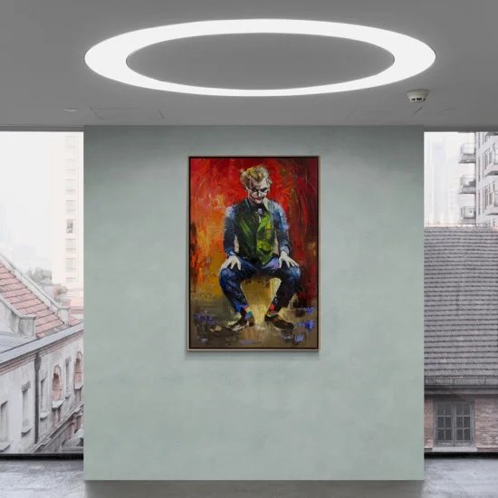 Çılgın Joker Portresi Yağlı Boya Tablosu