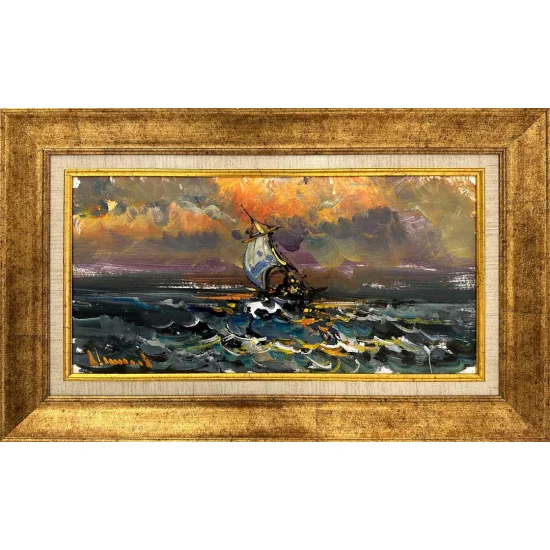 Dance of Crazy Waves Oil Paintings