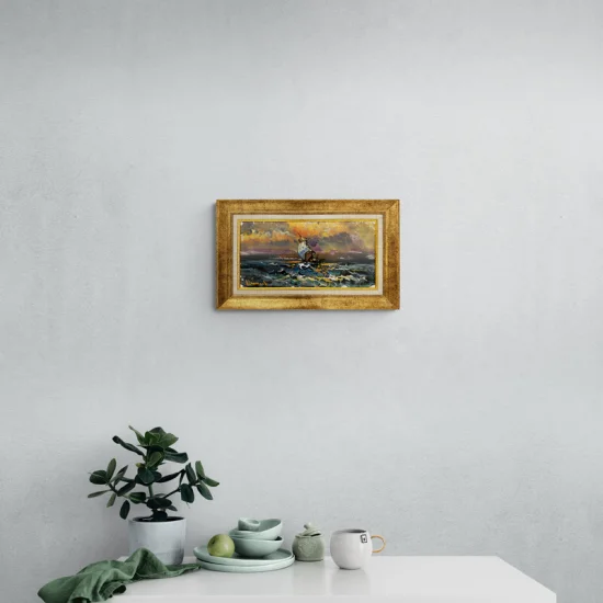 Dance of Crazy Waves Oil Paintings