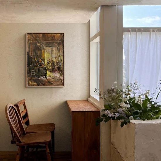 Çilingir Sofrası Yağlı Boya Tablosu