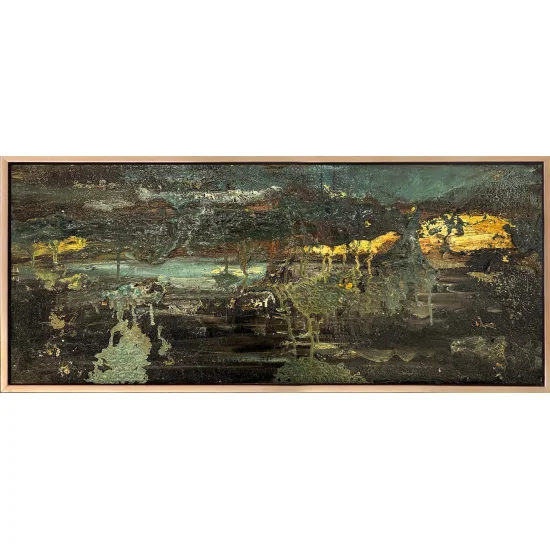 Kasvetli Manzara Yağlı Boya Tablosu