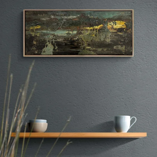 Kasvetli Manzara Yağlı Boya Tablosu