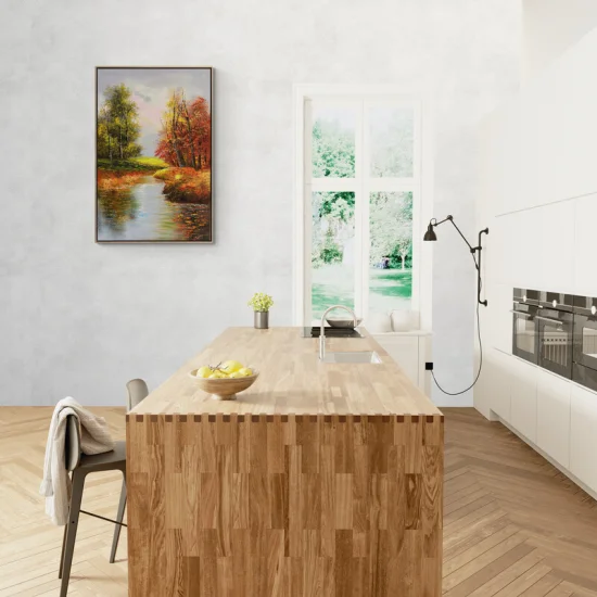 Ormanın Sonbahar Işıltısı Yağlı Boya Tablosu