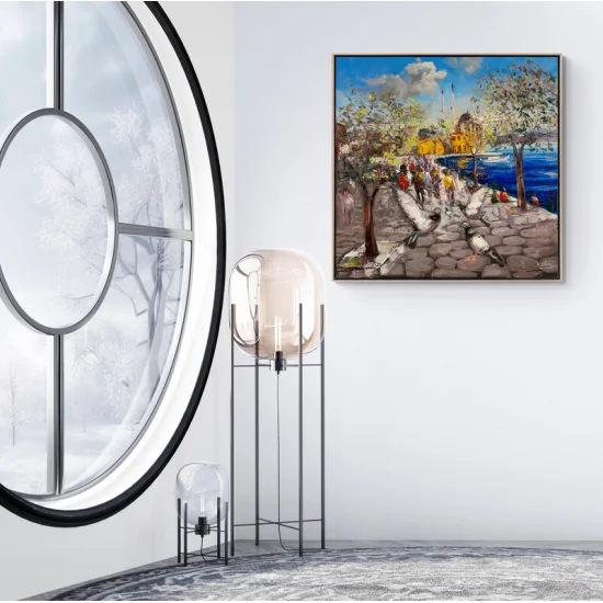 Kanat Çırpışlarıyla Ortaköy Yağlı Boya Tablosu