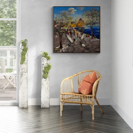 Kanat Çırpışlarıyla Ortaköy Yağlı Boya Tablosu