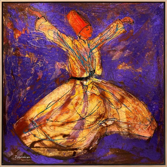 Peaceful Dance of the Whirling Dervish Oil Painting