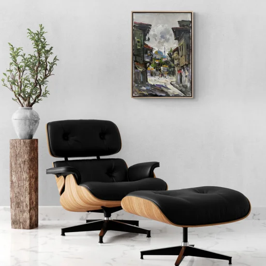 Old Quarters of the Town Oil Painting