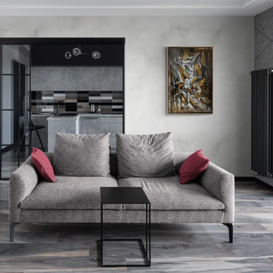 Time Tunnel of Abstract Lines Oil Painting